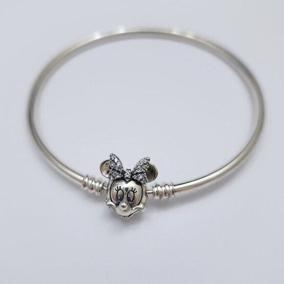 Pandora Disney Minnie Mouse Bangle Bracelet 8.3 - Picture 2 of 4
